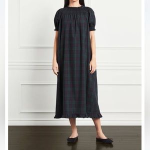 Hill House Caroline Nap Dress Blackwatch Tartan